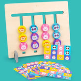 Wooden Four Color Matching Game - short Version